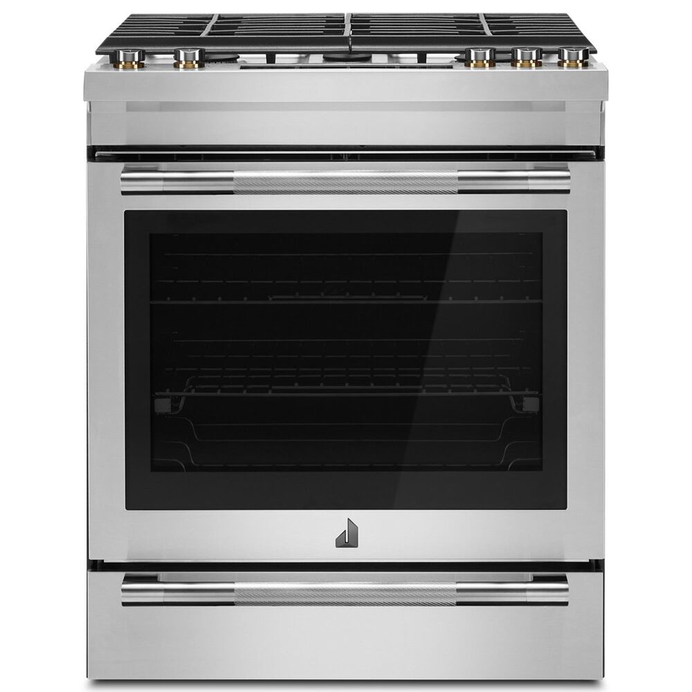 JennAir 5.8 Cu. Ft. Slide-In Gas Range with Convection in Stainless Steel and Black, , large