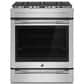 JennAir 5.8 Cu. Ft. Slide-In Gas Range with Convection in Stainless Steel and Black, , large