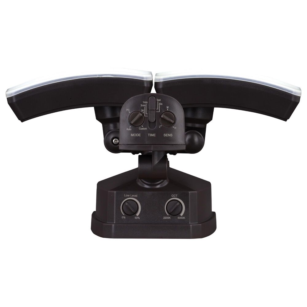 Vaxcel Zeta 2-Light Outdoor Motion Sensor Security Flood Light in Bronze, , large