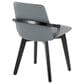LumiSource Cosmo Accent Chair with Faux Leather Cushion in Grey, , large