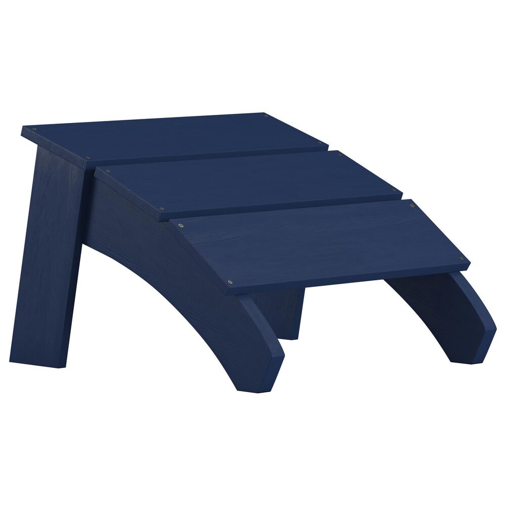 Flash Furniture Sawyer Adirondack Chair in Navy Blue, , large