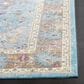 Safavieh Aria ARA100B 10" x 14" Blue and Creme Area Rug, , large