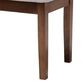 Baxton Studio Teresa Dining Bench with Grey Cushion in Walnut Brown, , large