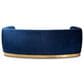 Baxton Studio Milena Stationary Sofa in Royal Blue Velvet, , large