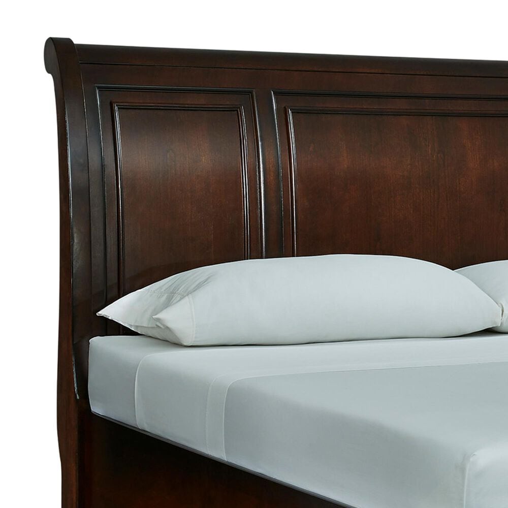 Ashley Porter California King Sleigh Storage Bed in Rustic Brown, , large