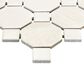 Dal-Tile Relicca Pristine 12" x 12" Octagon Dot Ceramic Mosaic Sheet, , large