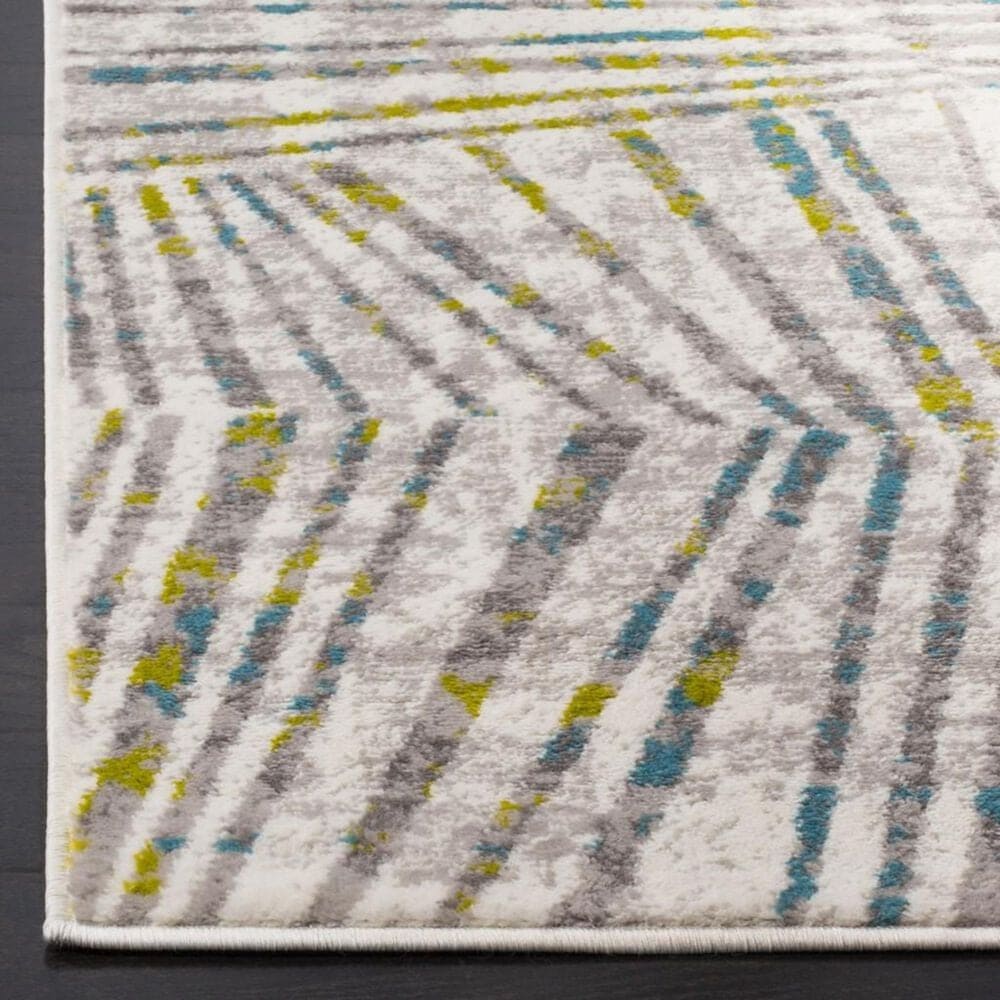 Safavieh Skyler SKY191G 5&#39;1&quot; x 7&#39;6&quot; Gray and Green Area Rug, , large
