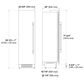 Fulgor Milano 24" 12.67 Cu. Ft. Freezer Column with Left Hinge in Stainless Steel, , large