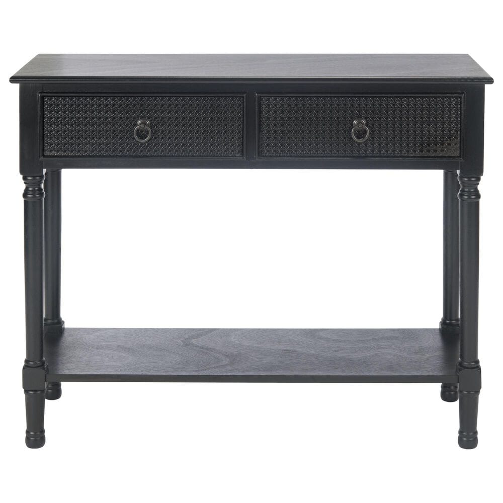 Safavieh Haines 2-Drawer Console Table in Black, , large