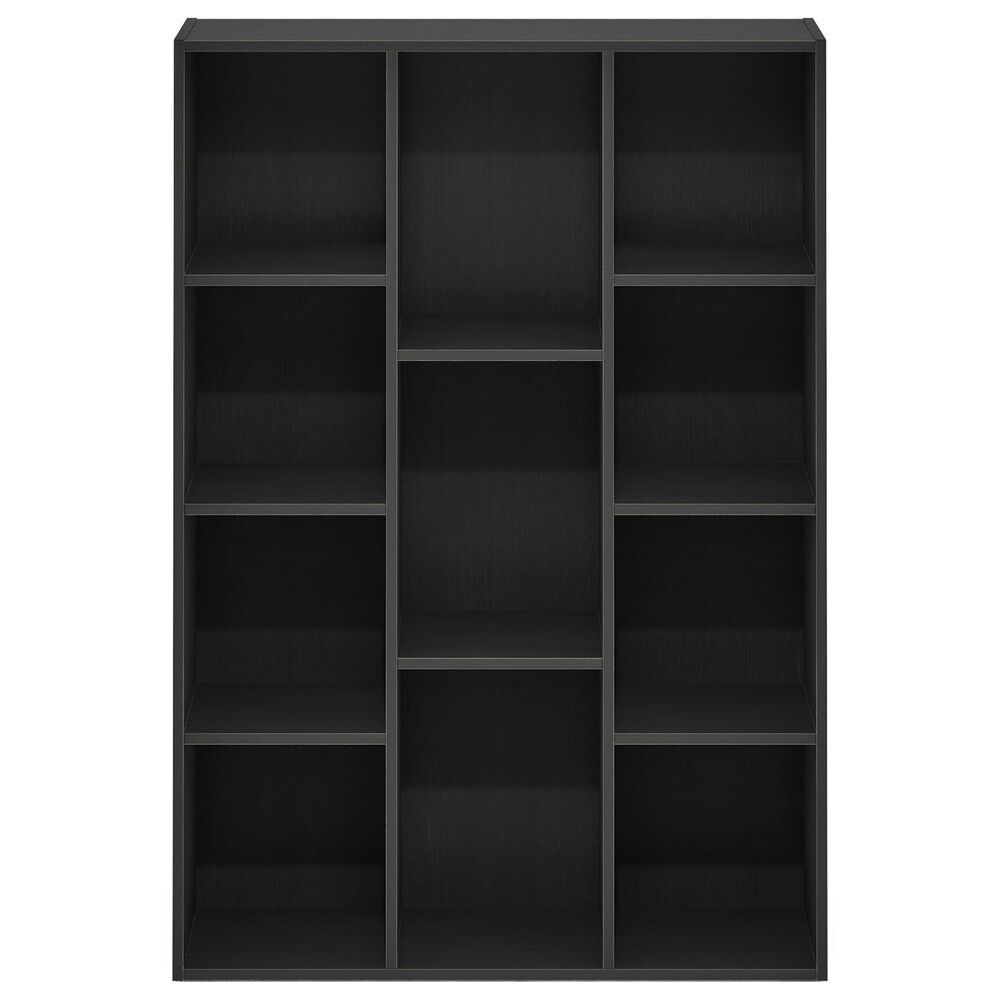 HOMLUX 11-Cube Reversible Open Shelf Bookshelf in Blackwood, , large
