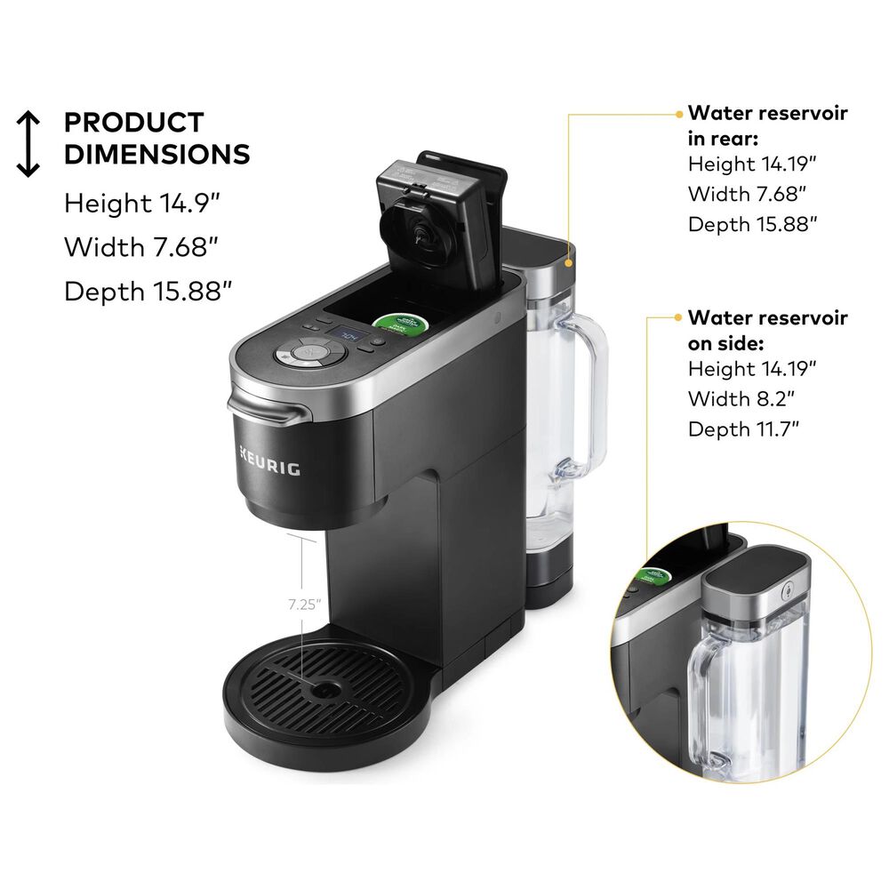 Keurig K-Duo Plus Single Serve and Carafe Coffee Maker in Black, , large