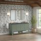 James Martin Vanities Breckenridge 60" Double Bathroom Vanity in Smokey Celadon with 3 cm Charcoal Soapstone Quartz Top and Rectangular Sinks, , large