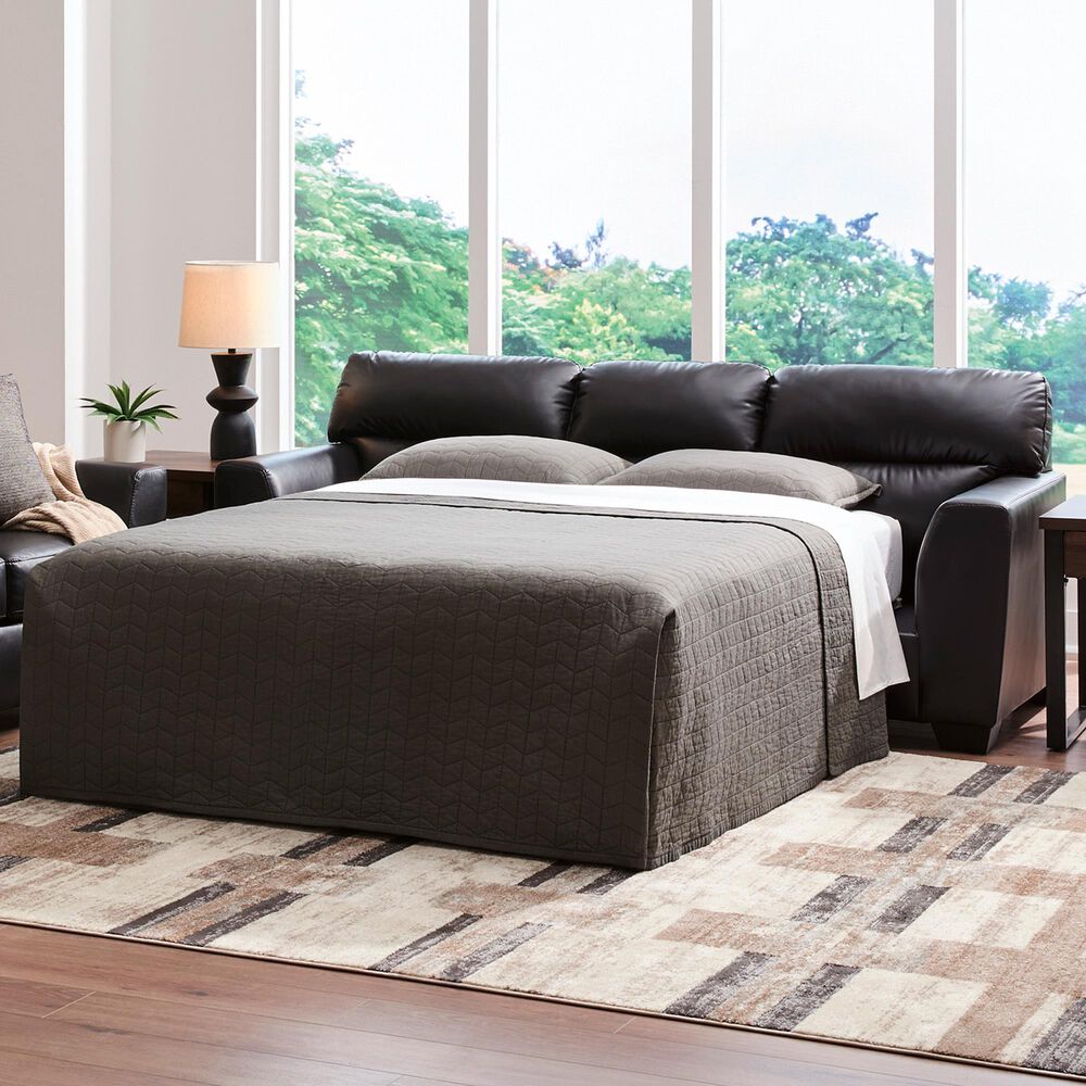 Ashley Glennbre Stationary Queen Sofa Sleeper in Midnight, , large