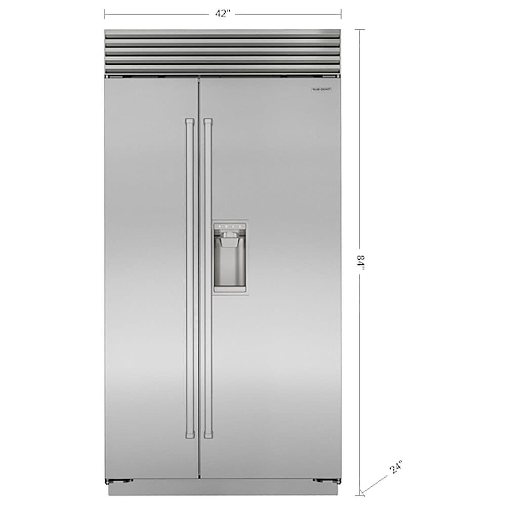Sub Zero 42&quot; Classic Side-by-Side Refrigerator/Freezer with Dispenser, , large
