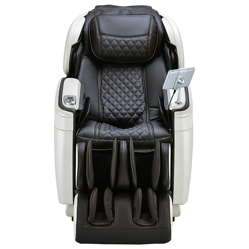 Cozzia Massage Chair in Espresso and Pearl White, , large