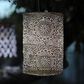 Allsop Soji Stella Cylinder Floral Solar Lantern in Bronze, , large