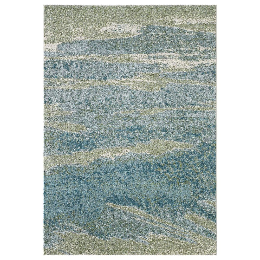 Kas Oriental Rugs Illusions Mist 3"3" x 4"11" Ocean Area Rug, , large