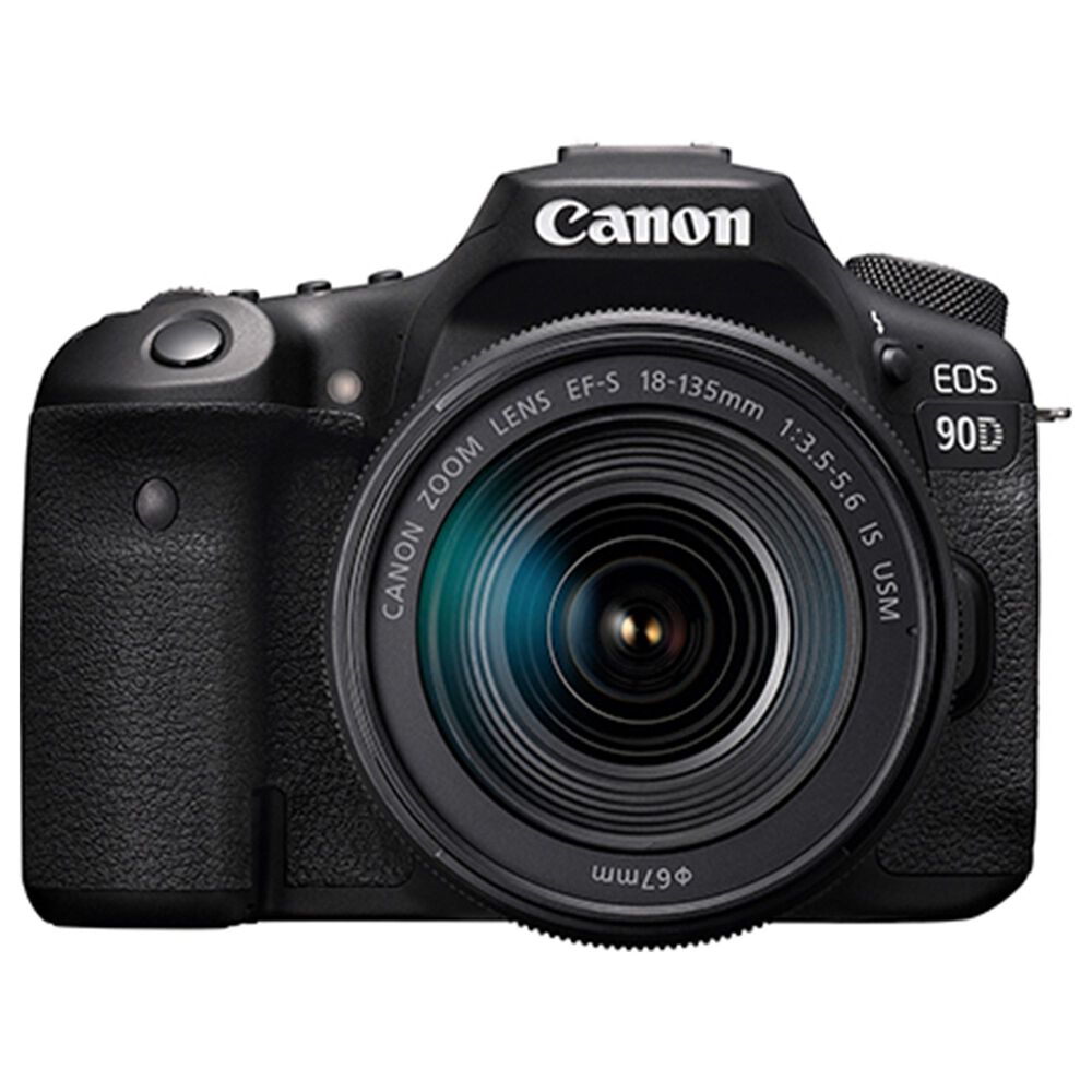 Canon EOS 90D DSLR Camera with 18-135mm Lens in Black, , large