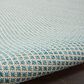 Nourison Courtyard Ivory and Aqua 8" x 10" Indoor/Outdoor Area Rug, , large