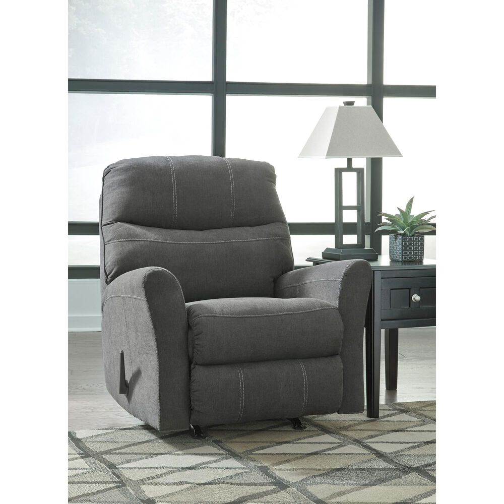 Signature Design by Ashley Maier Rocker Recliner in Charcoal, , large