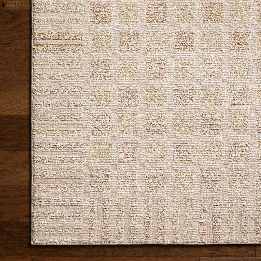 Chris Loves Julia x Loloi Calvin Bone and Natural 6'3" x 9'6" Area Rug, , large