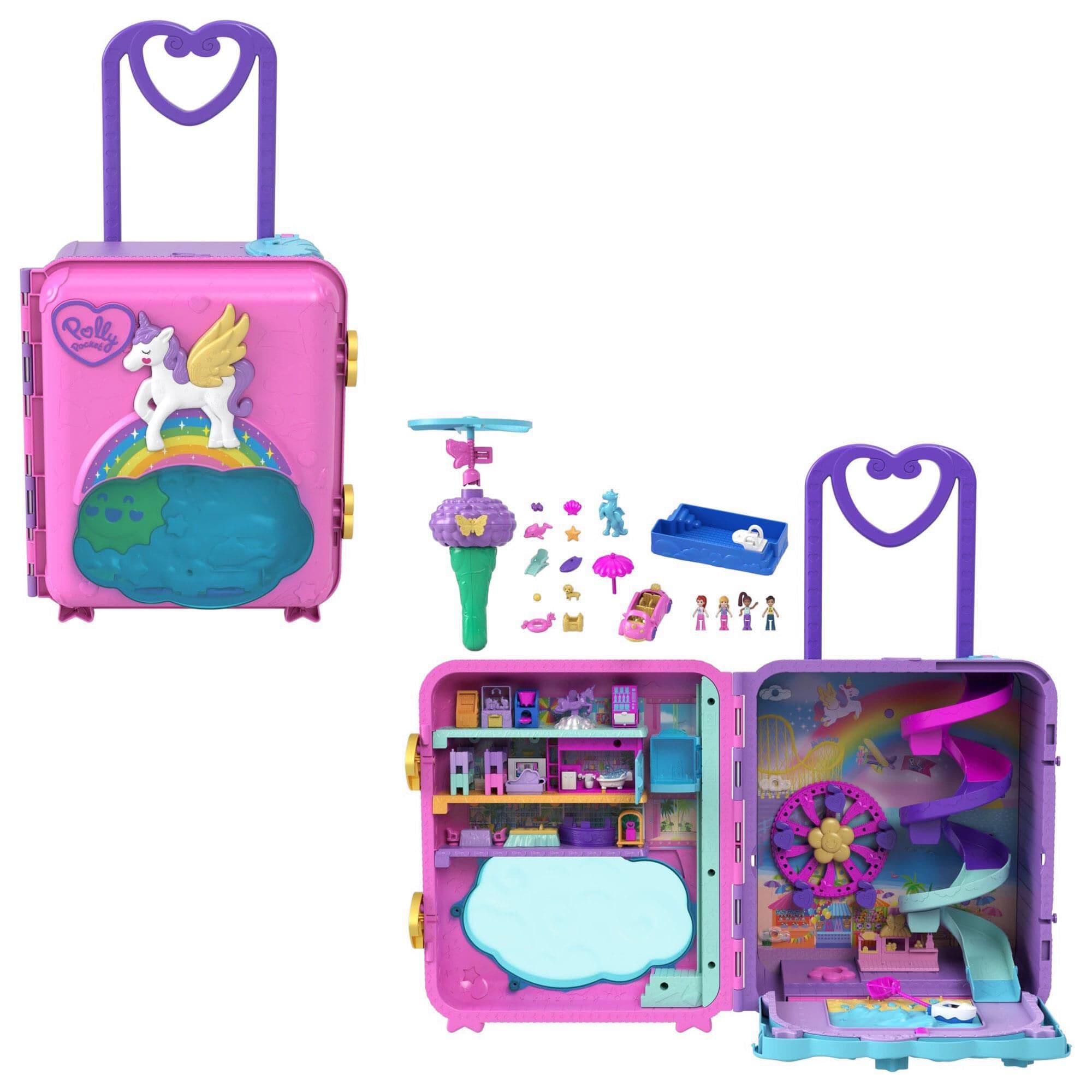 Polly Pocket Unicorn Suitcase Playset NFM
