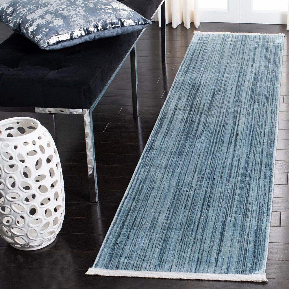 Safavieh Dream DRM500M 2&#39;6&quot; x 12&#39; Blue and Grey Runner, , large