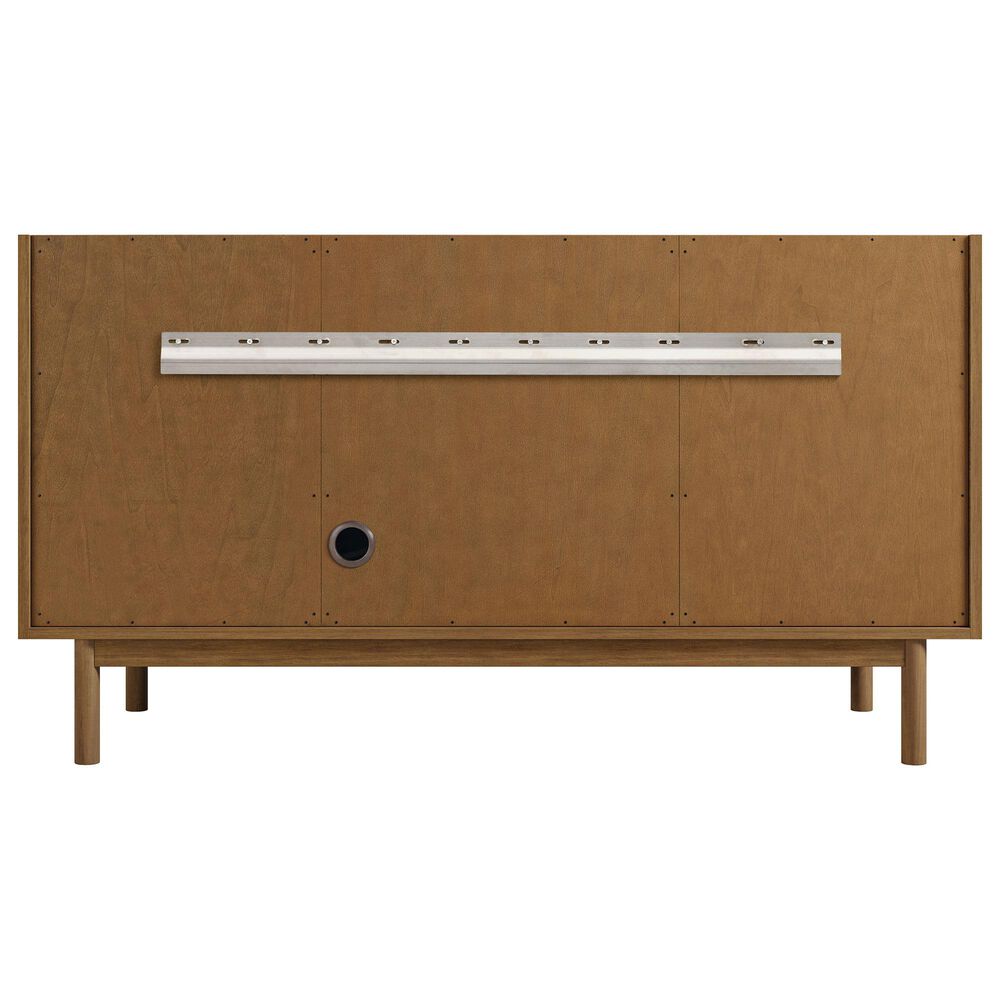 James Martin Laurent 60" Single Bathroom Vanity in Honey Oak with 3 cm Eternal Jasmine Pearl Silestone Top and Rectangular Sink, , large