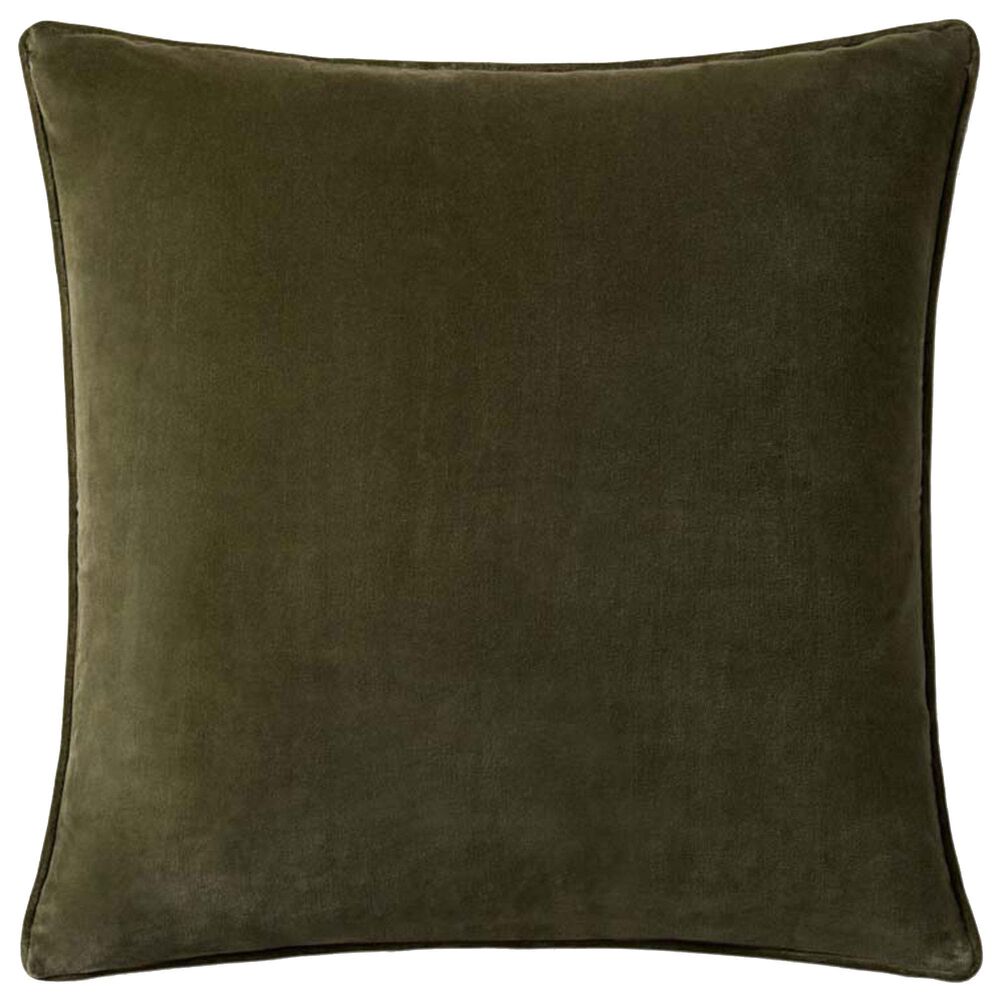 Loloi Lydia 26" Euro Square Throw Pillow in Green and Beige, , large