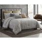 Hallmart Collectibles Lisbon 9-Piece Queen Comforter Set in Gray, , large