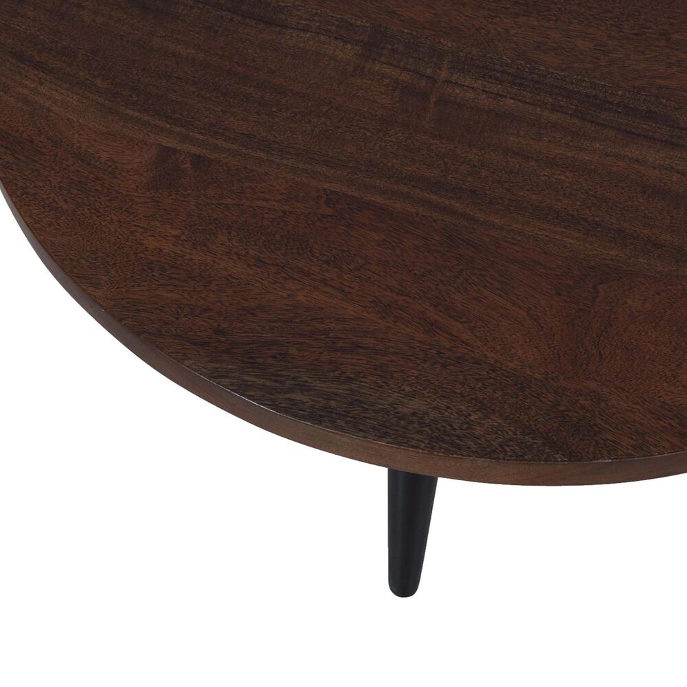 Waltham Prelude Round Cocktail Table in Walnut, , large