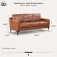 Lifestyle Solutions Fletcher Stationary Sofa in Brown, , large