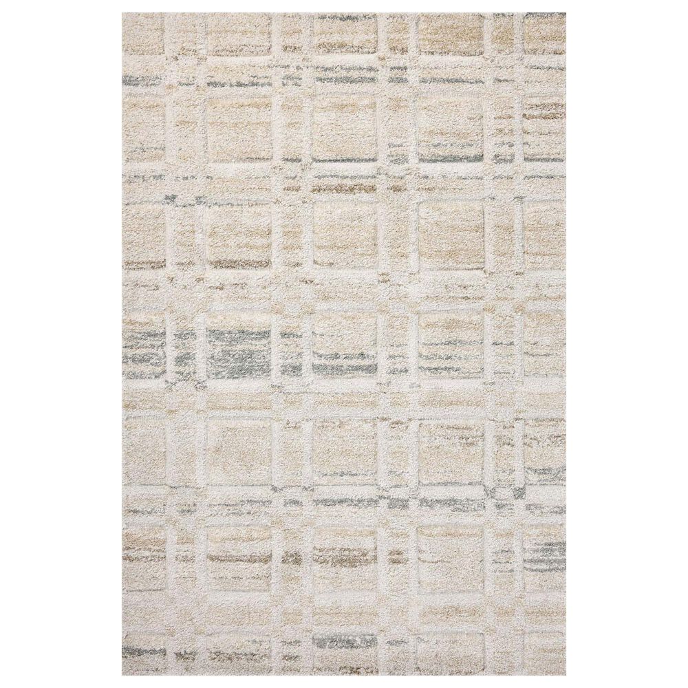 Loloi Silas 6"7" x 9"2" Bone and Multicolor Area Rug, , large