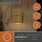 Vaxcel Lavage 1-Light Outdoor Wall Sconce in Honeycomb Gold, , large