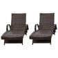 Ashley Kantana Patio Chaise Lounge in Brown (Set of 2), , large