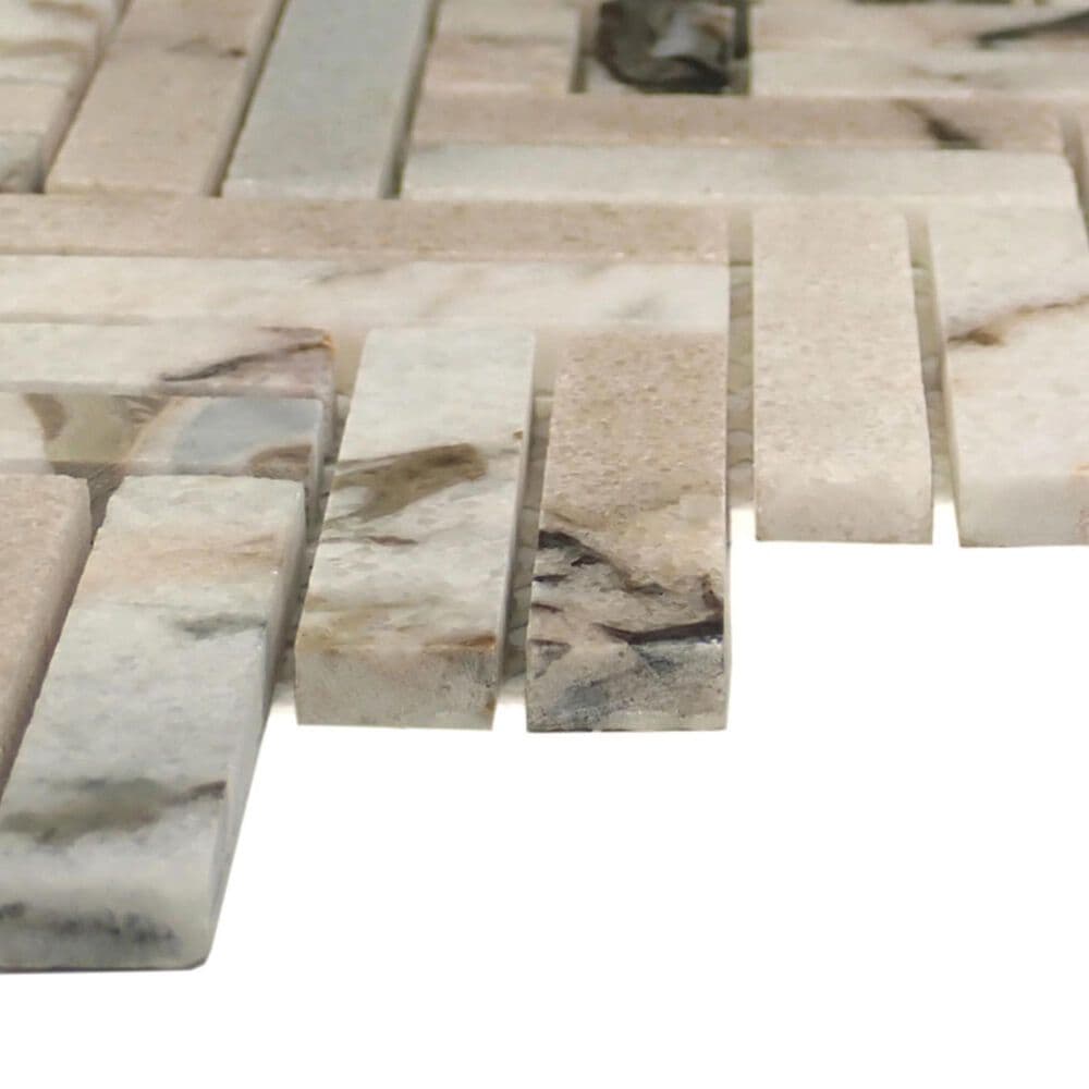 Emser Talento Oro 2" x 3" on 12" x 13" Marble Mosaic Sheet, , large