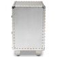 Baxton Studio Davet 2-Drawer End Table in Silver, , large