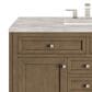 James Martin Vanities Chicago 48" Single Bathroom Vanity in Whitewashed Walnut with 3 cm Victorian Silver Quartz Top and Rectangular Sink, , large
