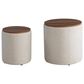 Lifestyle Solutions Avery 2-Piece Nested Storage Ottoman in Linen, , large