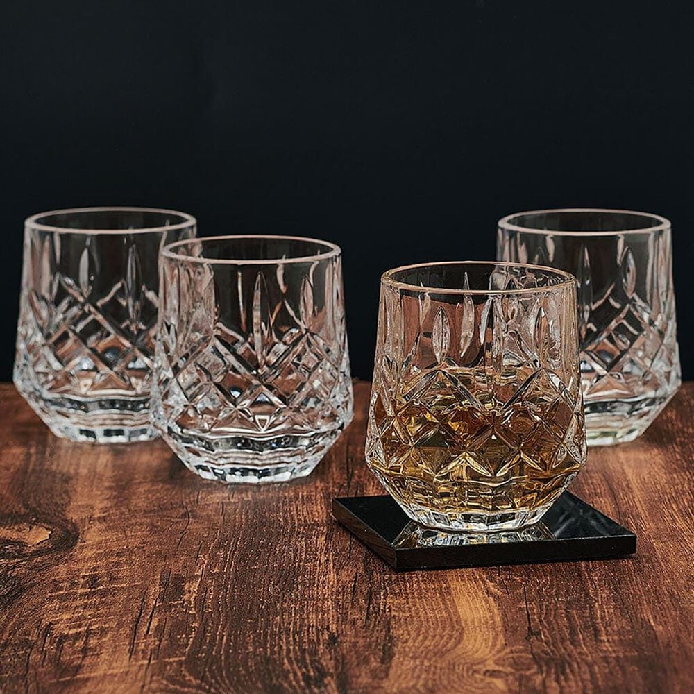Lifetime Brands Wesley 11 Oz Double Old Fashioned Glasses in Clear (Set of 4), , large