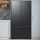 Samsung Bespoke AI 30 Cu. Ft. French Door Refrigerator with Zero Clearance Fit and In-Door Tall Water Dispenser in Matte Black Steel, , large
