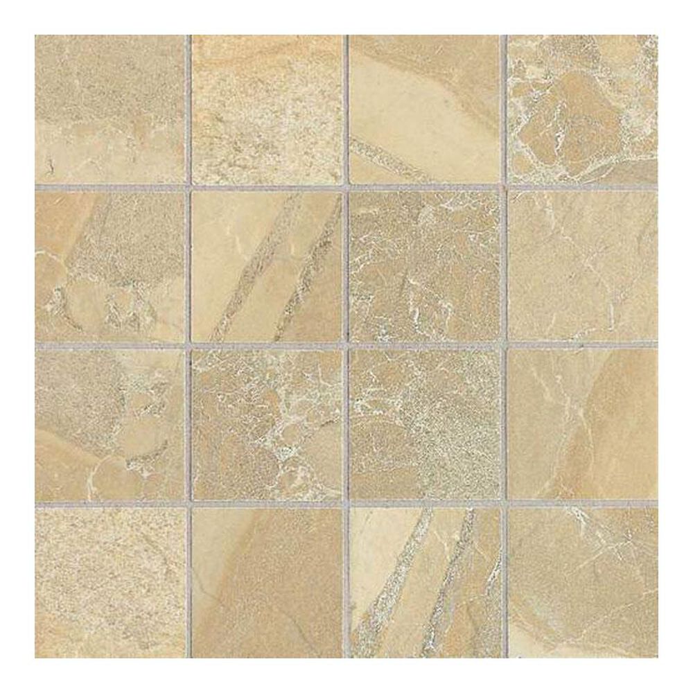 Dal-Tile Ayers Rock Golden Ground 12" x 12" Porcelain Mosaic Sheet, , large