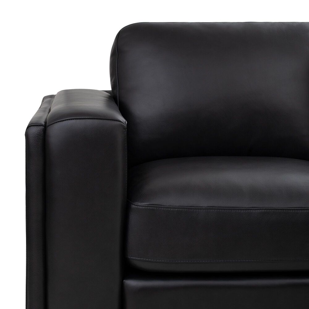 Italiano Furniture Luca Stationary Sofa in Black, , large