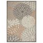 Nourison Aloha Floral 7" x 10" Natural Indoor/Outdoor Area Rug, , large