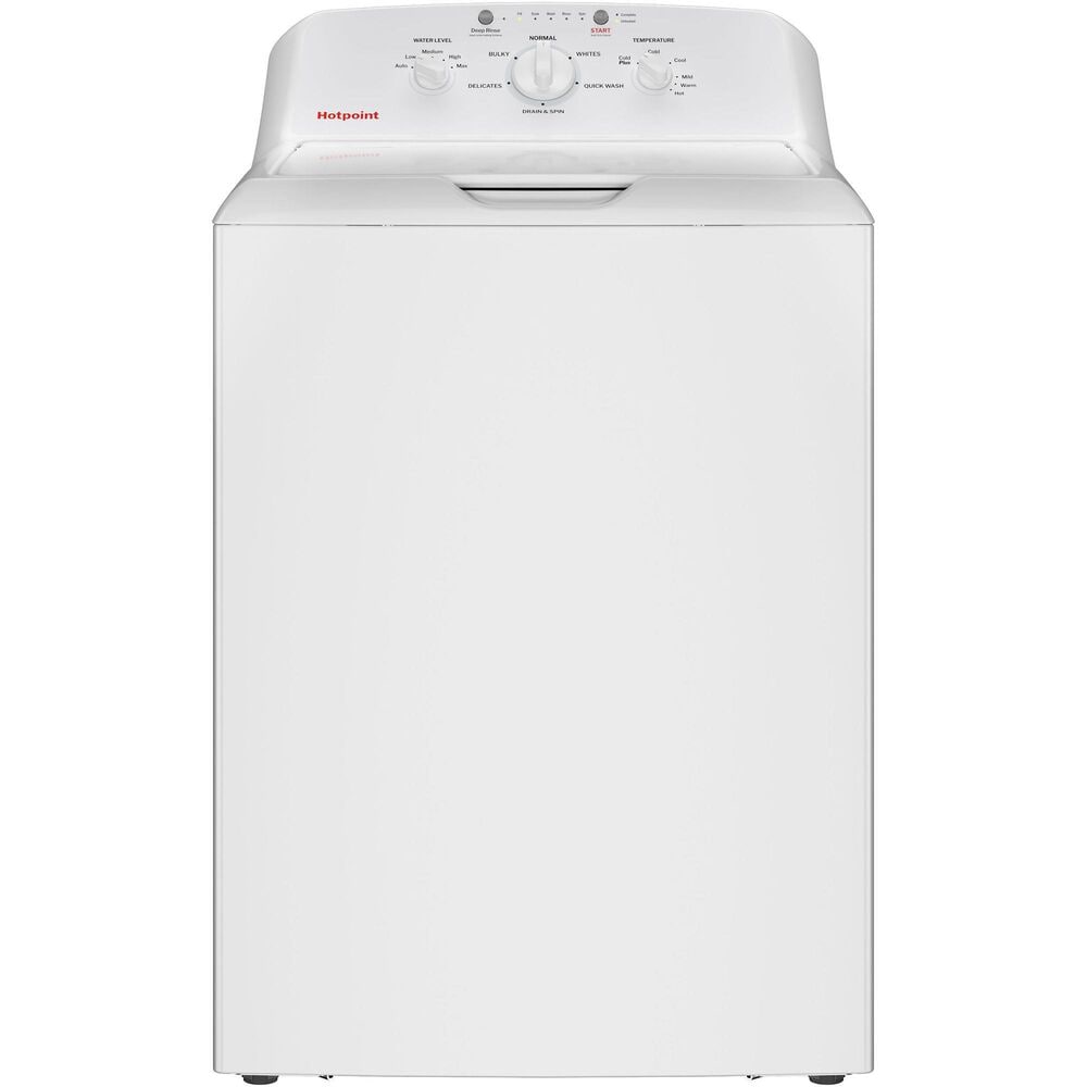 Hotpoint 4.0 Cu. Ft. Capacity Washer with Stainless Steel Basket in White, , large
