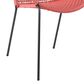Hearth and Haven Quilla Stackable Dining Chair in Brick Red and Black (Set of 2), , large