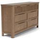 Riverside Furniture Jaxon 7-Drawer Dresser Only in Casual Mink, , large