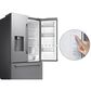 Samsung Bespoke AI 24 Cu. Ft. French Door Refrigerator with Zero Clearance Fit and Sphere Ice in Fingerprint Resistant Stainless Steel, , large