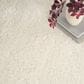 Nourison Dreamy Shag Solid 4" x 6" Ivory Area Rug, , large