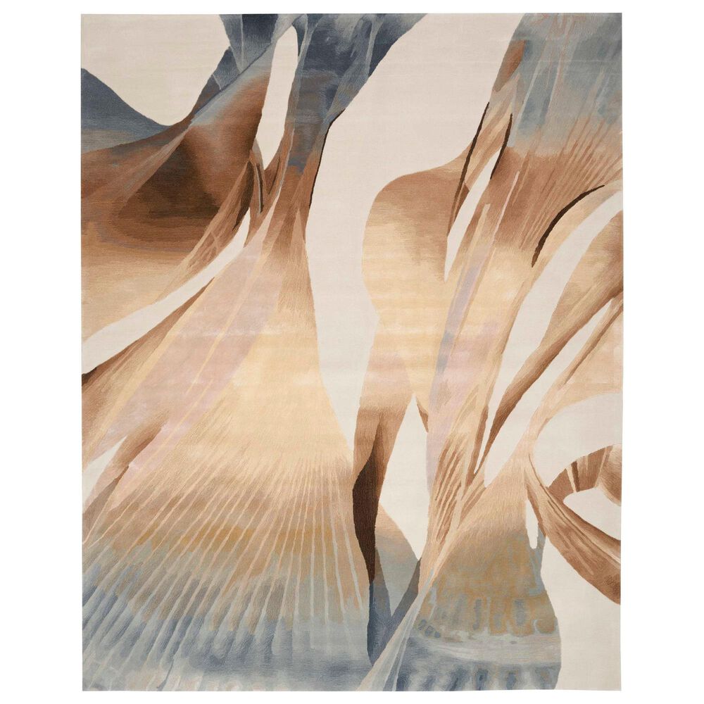 Nourison Prismatic 2" x 3" Sand, Grey and Gold Area Rug, , large
